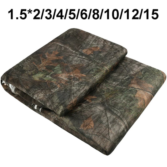 Camo Hunting Netting 1.5*2/3/4/5/6/8/10/12/15m 300D Tree2 Sunshade Garden Tent Hood Background Decoration Snow Winter Camouflage