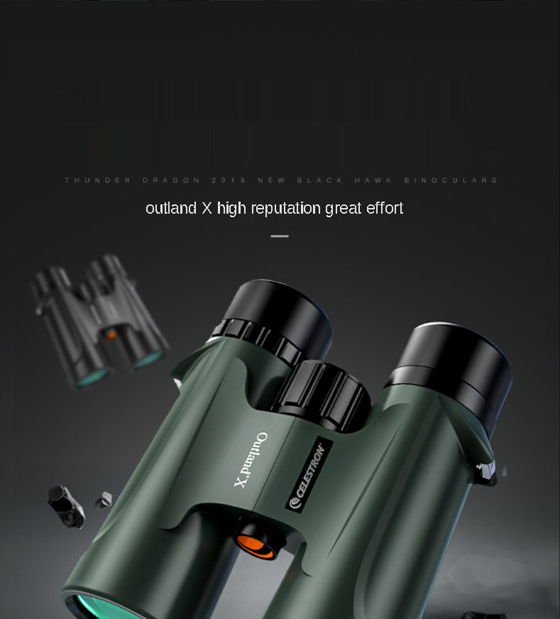 Celestron Outland X 8x42 10X42 Green Binoculars Waterproof & Fogproof Binoculars for Adults Multi-Coated Optics and BaK-4 Prisms