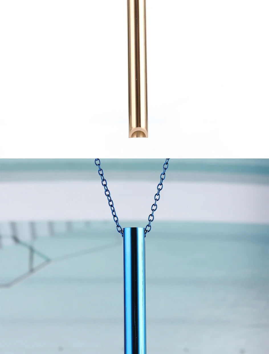 528Hz Stainless Steel Meditation Whistle Necklace | Yoga Breathing Tool & Anxiety Relief | Chakra Balancing Spiritual Jewelry