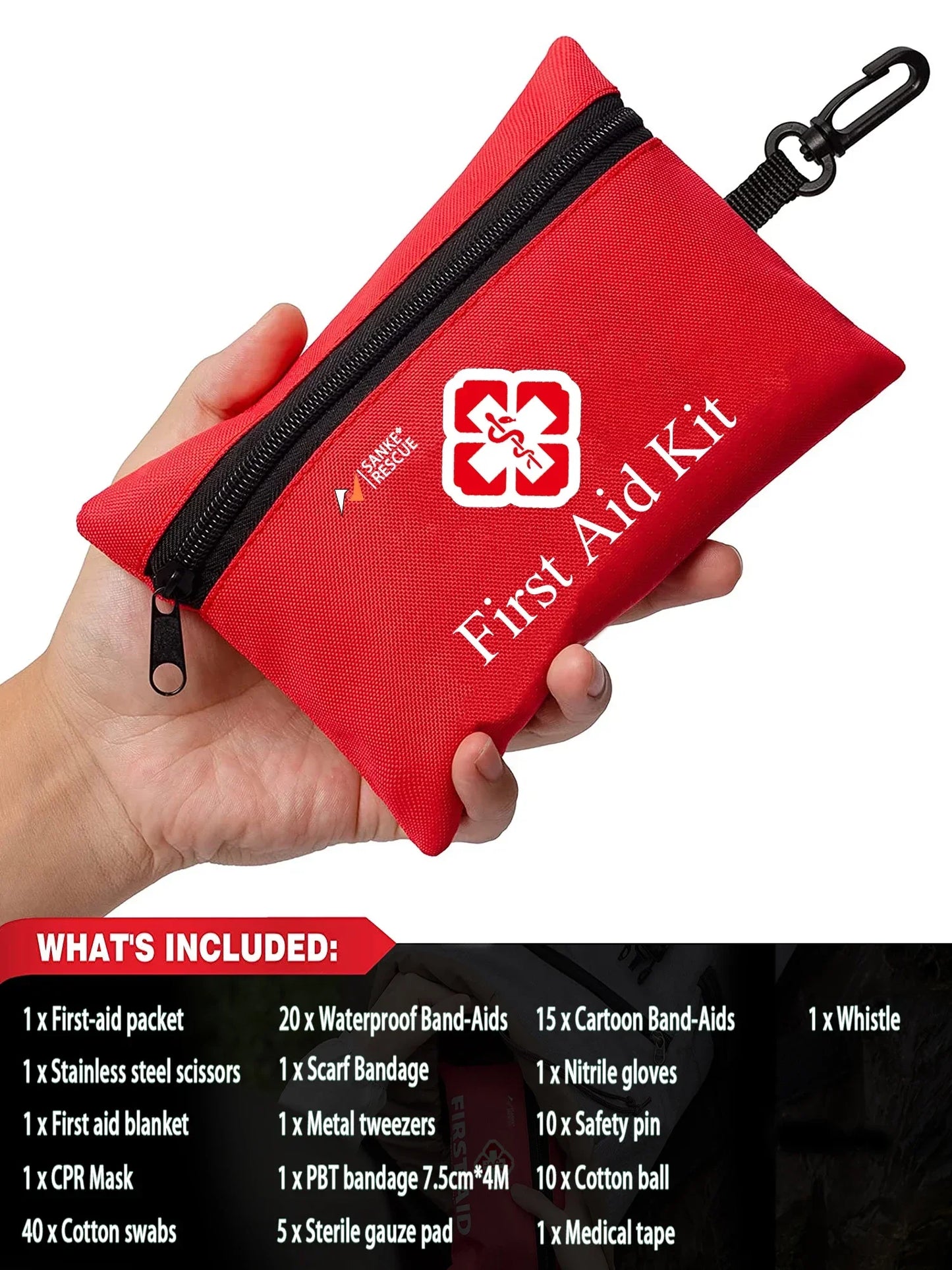 First Aid Kit 26-330 Piece All-Purpose Tactical  Emergency Kit In The Car Acessories Survival Kits Camping Medical Bag