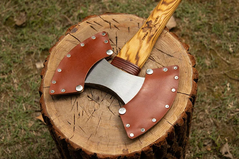 Double Edged Axe Outdoor Camping Survival Axes Woodworking Cut Firewood Hand Axe Multifunctional Fire Rescue Forging Axes