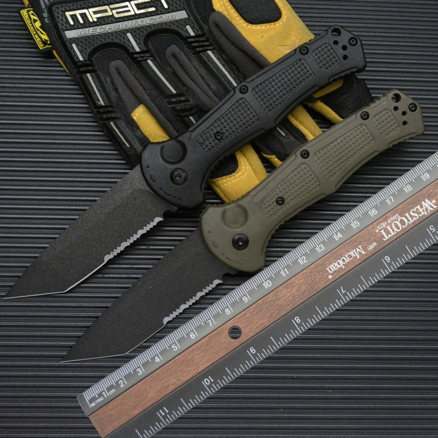 BM9070 Claymore Folding Knife D2 Blade Nylon Fiber Handle Fold Camping Outdoor Survival Utility EDC Pocket Knife Gift