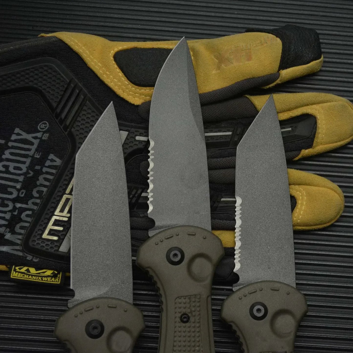 BM9070 Claymore Folding Knife D2 Blade Nylon Fiber Handle Fold Camping Outdoor Survival Utility EDC Pocket Knife Gift