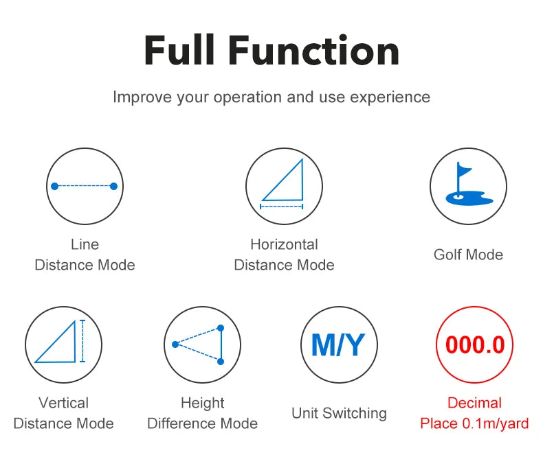 ARTBULL Laser Rangefinder Hunting Outdoor 1300yard 750yard 650m Golf Rangefinder with Flag-Lock Slope Adjusted Distance Meter