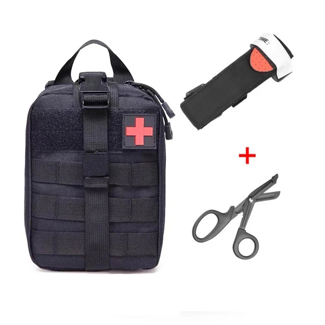 First Aid Kit Tourniquet Molle Survival Set Pouch Nursing Holder Scissors Bag Outdoor Equipment spinning