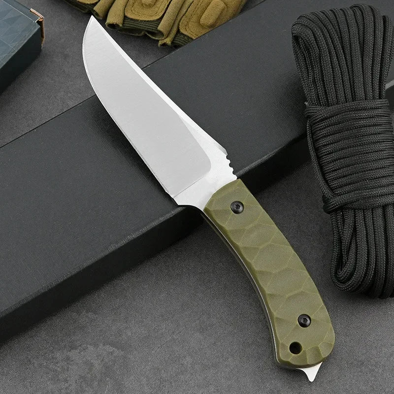 New Outdoor high hardness straight knife EDC wilderness camping survival  knife Portable knife multi-functional