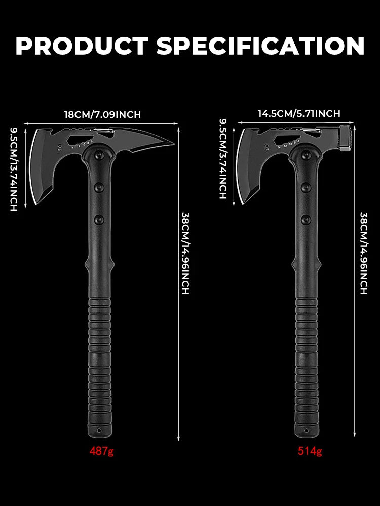 Outdoor Axe,High carbon steel Woodworking Axe multifunctional survival hatchet Camping Supplies Tactical Hunting Tools