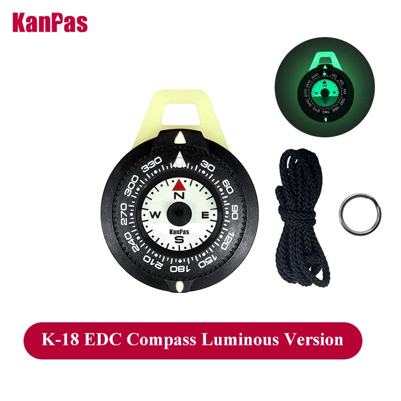 Kanpas EDC Outdoor Compass / Diving compass with Luminous /High Quality compass /Turnable Bezel/K18