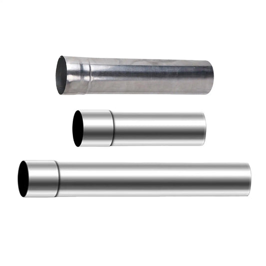 Straight Flue Extension Tube Chimney Pipe Fireplace Stove Pipe for Camping Hiking Burner Wood Log Burning Stove Winter Heater