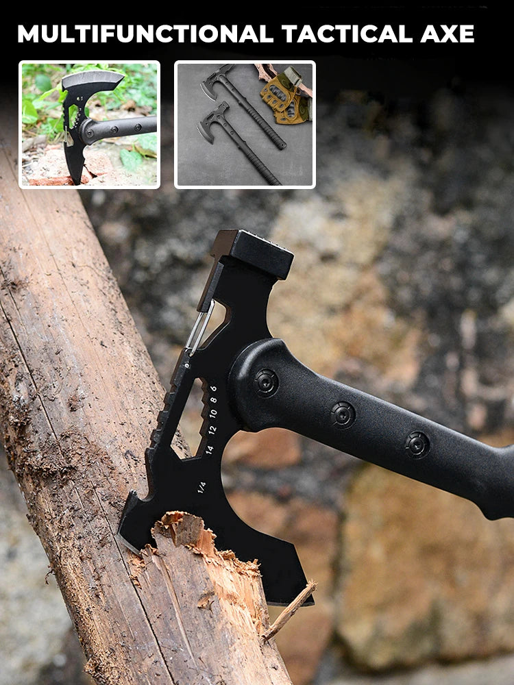 Outdoor Axe,High carbon steel Woodworking Axe multifunctional survival hatchet Camping Supplies Tactical Hunting Tools