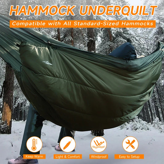 Hammock Underquilt for Camping Hammock, Warm Insulation Ultralight 4 Season Under Quilt for Hammocks,Hiking, Backpacking