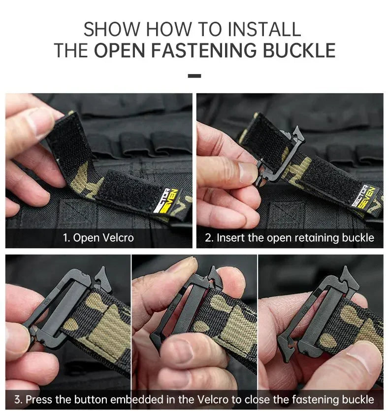 Tactical Multipurpose Triangle Quick Detachment Buckle Belt Quick Hanging Single Hook Survival Keychain EDC Quick Release Buckle