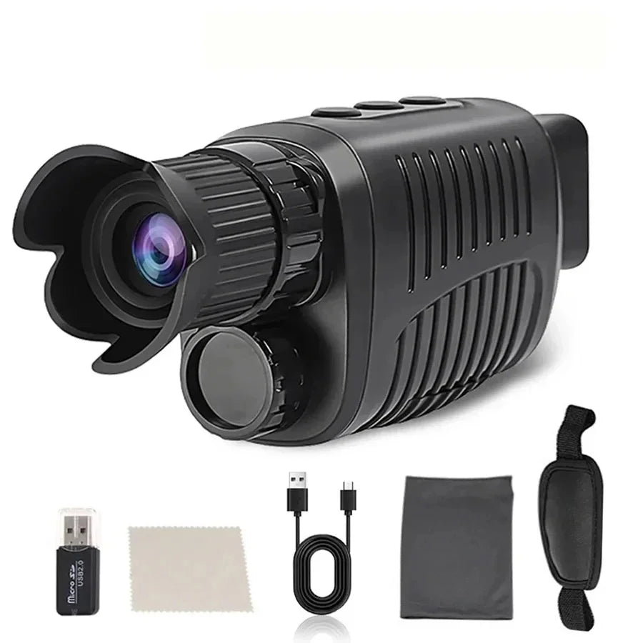 Monocle Niaht Vision infrared Optical Monocular Digital Zoom 5X Photo 300M Long Night Vision For Hunting Range Telescope