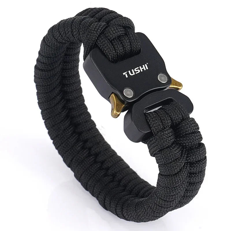 Outdoor survival multi-functional bracelet, woven seven-core umbrella rope, outdoor emergency tool, cobra buckle bracelet