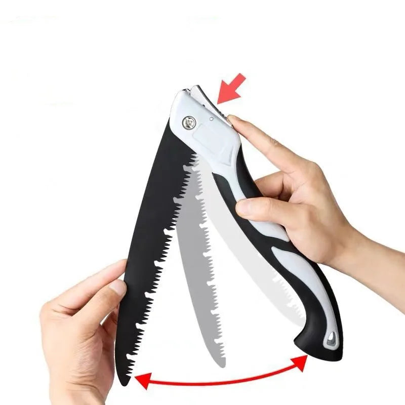 Folding Heavy Duty Hand Saw Camping Tourist Saw Portable Handy Wood Cutting Tool Garden Tree Pruning Trimming Cutting