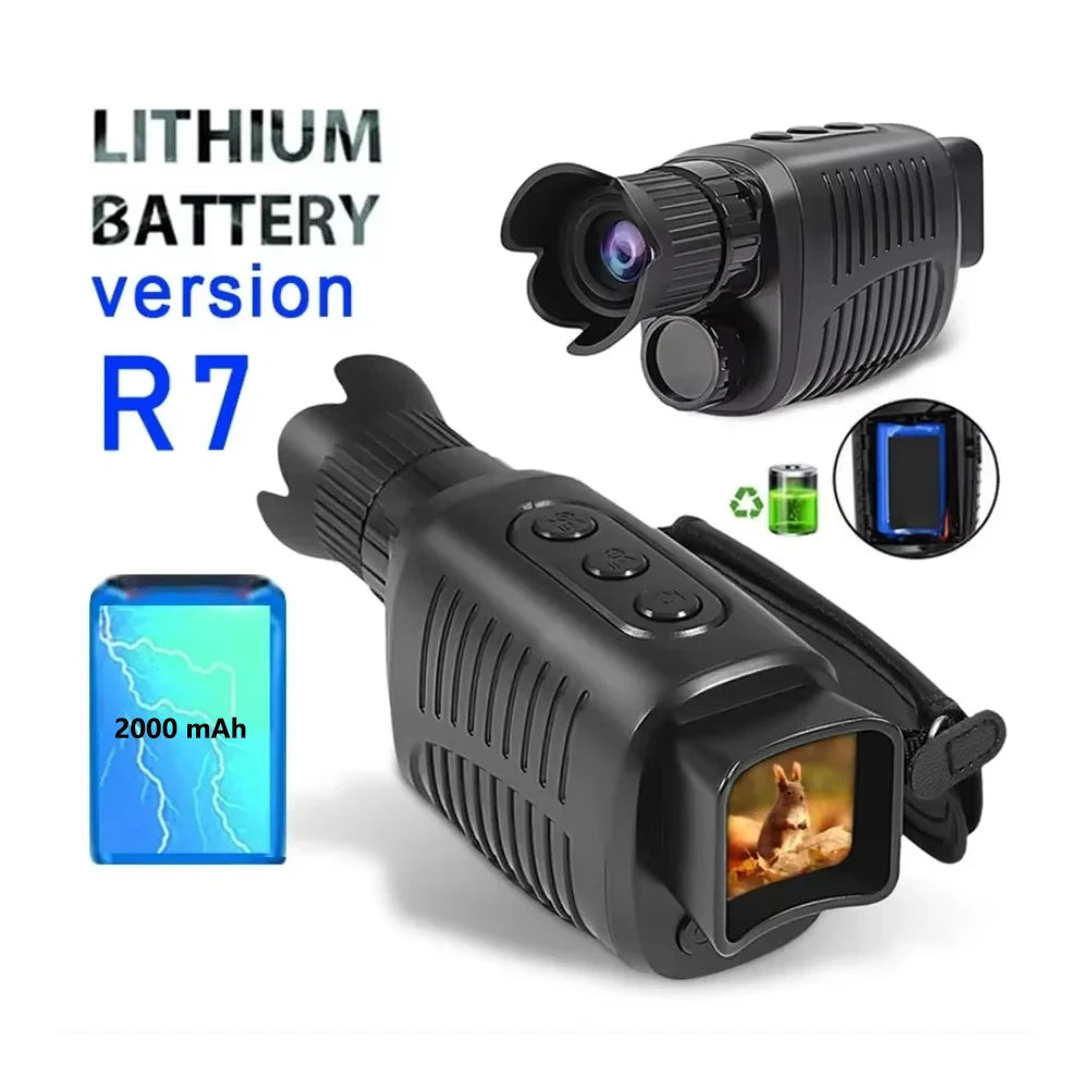 Monocle Niaht Vision infrared Optical Monocular Digital Zoom 5X Photo 300M Long Night Vision For Hunting Range Telescope