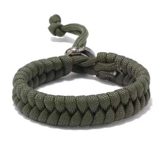 Adjustable Survival Emergency Bracelet Paracord Rope Bracelet Weaving Cord for Men Women OutdoorSport Camping Hiking Accessories