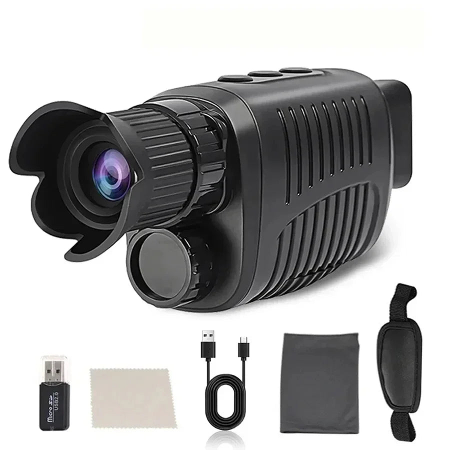 Monocle Niaht Vision infrared Optical Monocular Digital Zoom 5X Photo 300M Long Night Vision For Hunting Range Telescope