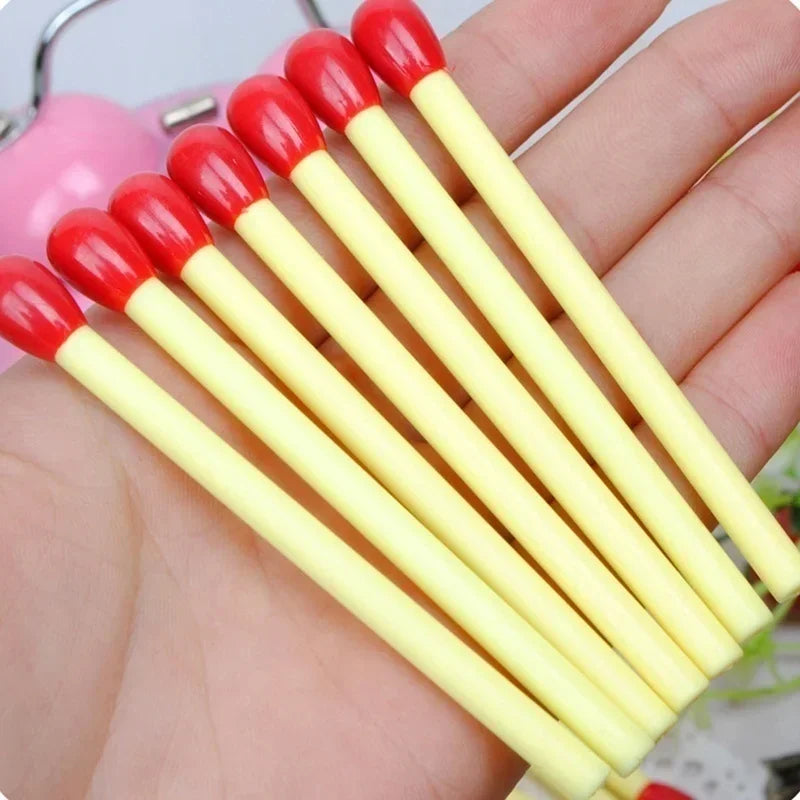 10 PCS/set Funny Match Shaped Ballpoint Pen Creative Matches Rollerball Pens Novelty Pens for Office School Supplies