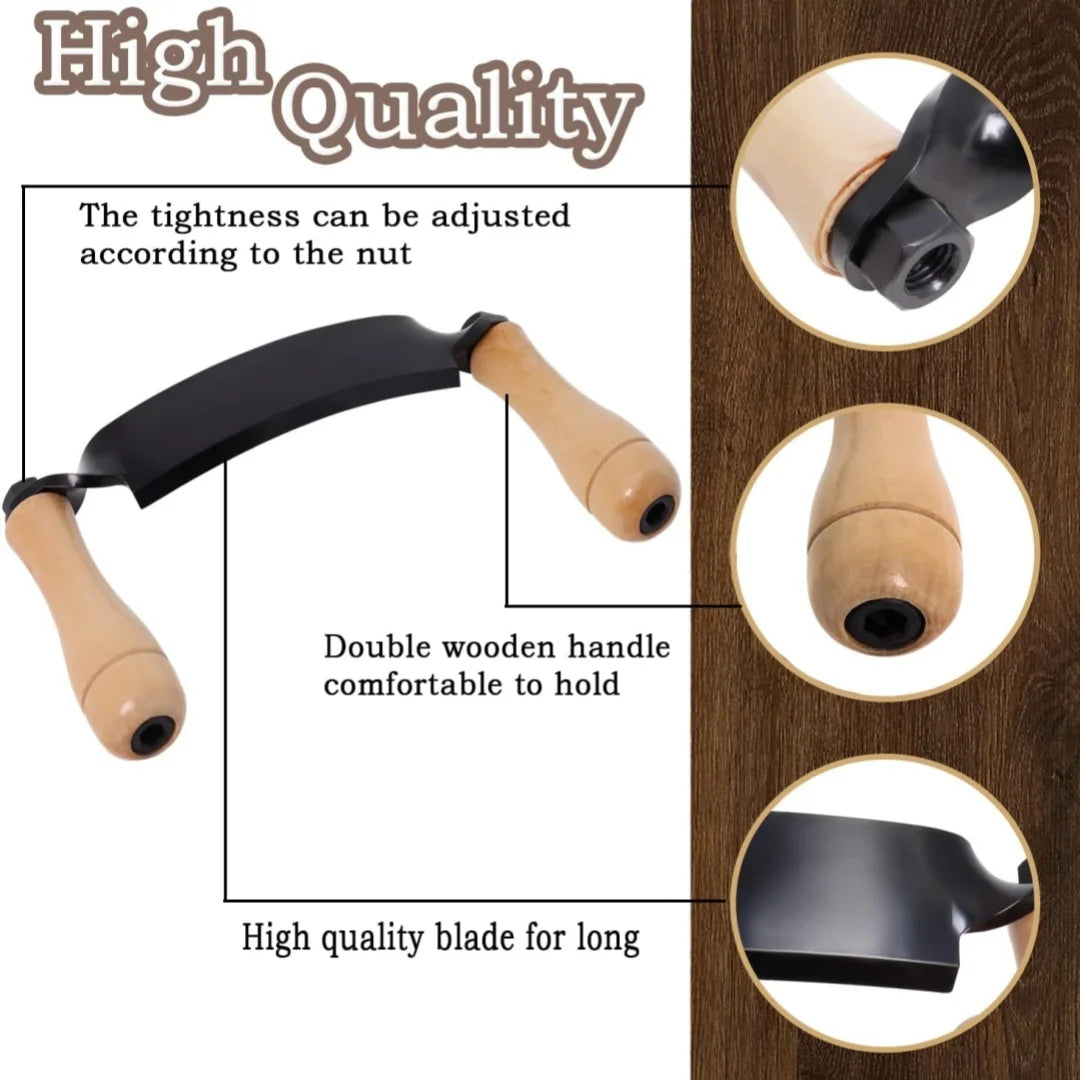 Bark Removal Tool Debarking Hand Tool Draw Shave Tool Ergonomic Efficient Comfortable Grip Tree Bark Peeler Tool Unsharpened