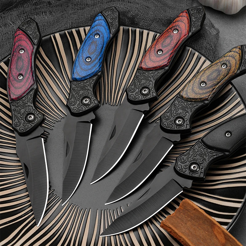 Portable Outdoor Folding Knife for Camping, Mini Household Stainless Steel Fruit Knife, Letter Opener Folding Knife