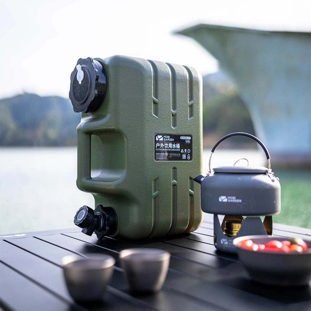 Mobi Garden 11L ,18.5L  Water Bucket Portable Handle Tank Container Ultralight Large Capacity Hiking Water Container