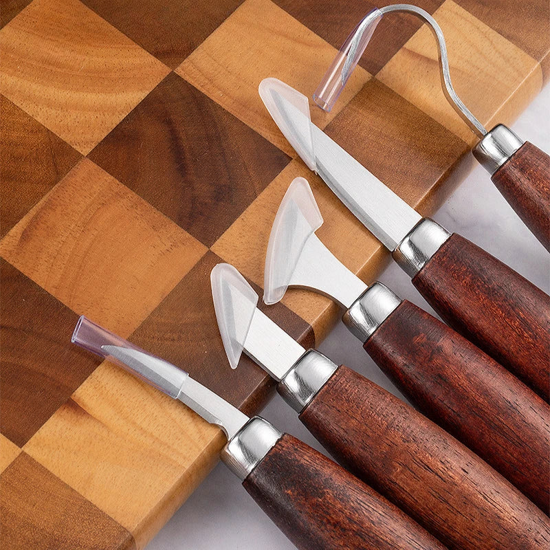 Hand Carving Knife Set for Pumpkin Carving Wood Spoon Sculpture Gift for Beginners Pros Christmas Children's Day