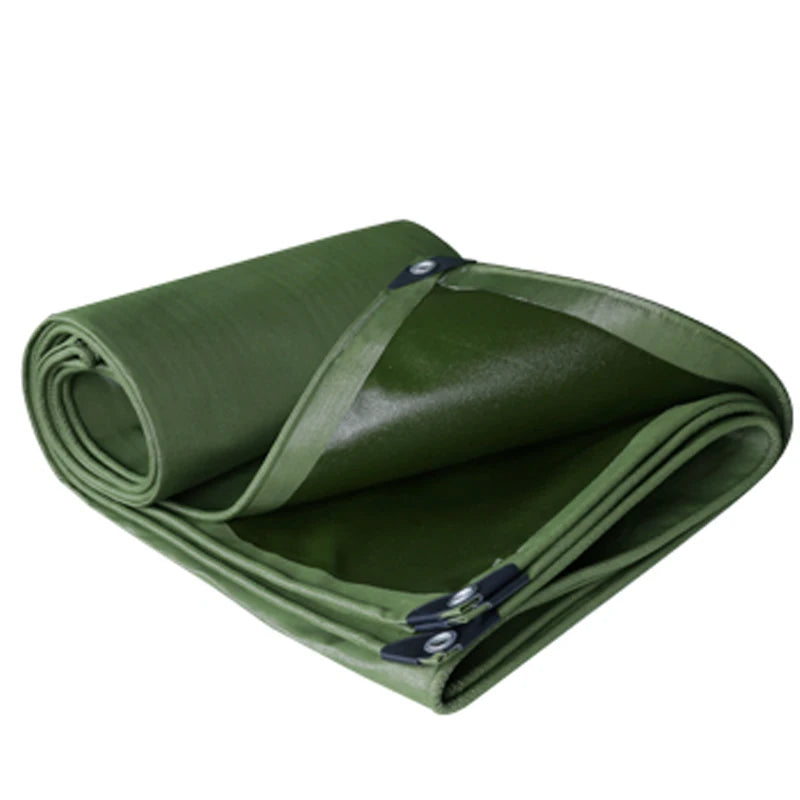 Thick 0.85mm Heavy Duty Organic Silicone Canvas Tarpaulin Outdoor Cargo Pile Waterproof Cover Boat Truck Canopy Rainproof Cloth