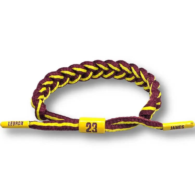 Sport Style Men Hand Woven Number Rope Bracelet Couple Adjustable Paracord Bracelet For All Ages Basketball Fan Souvenir Gift