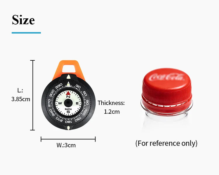 Kanpas EDC Outdoor Compass / Diving compass with Luminous /High Quality compass /Turnable Bezel/K18