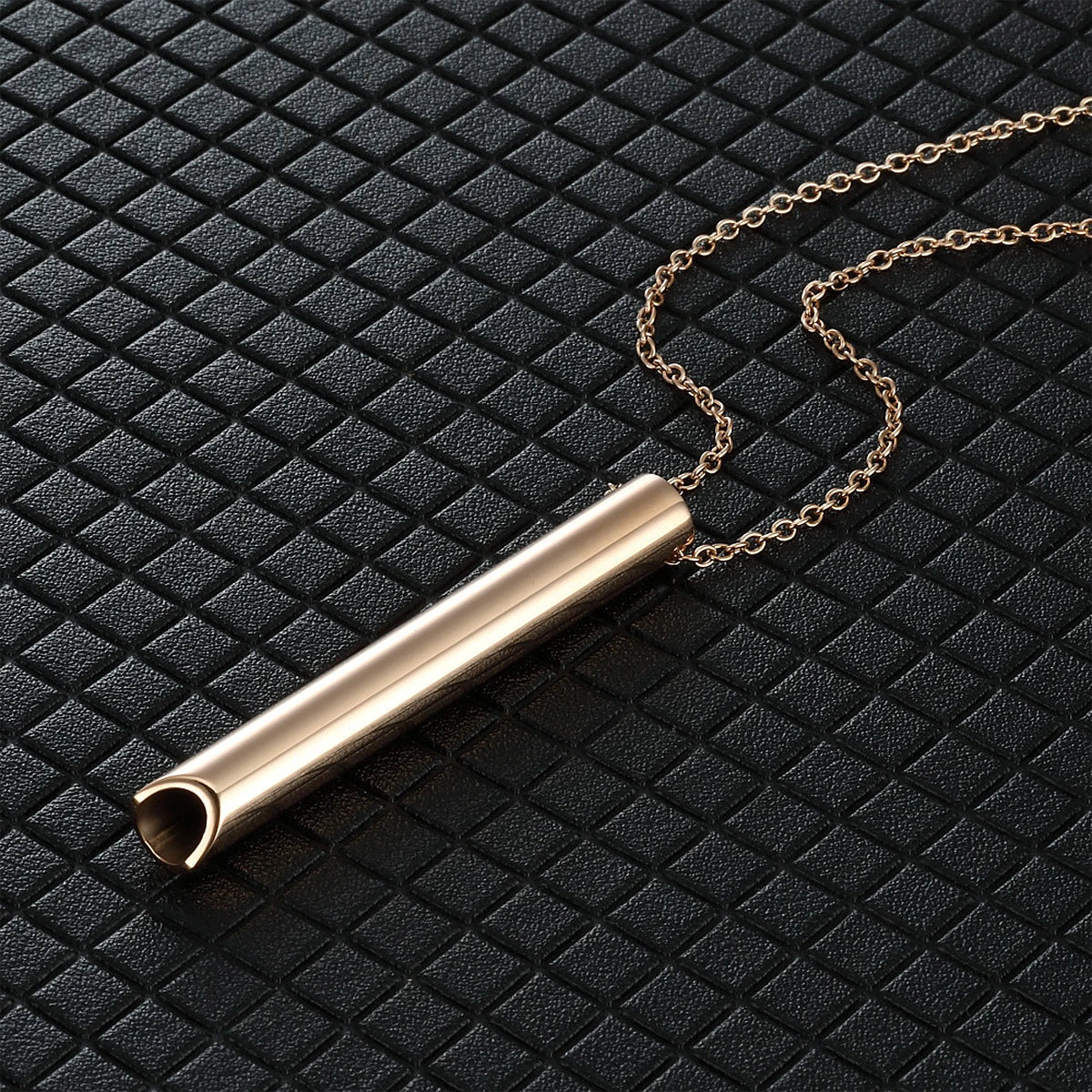 528Hz Stainless Steel Meditation Whistle Necklace | Yoga Breathing Tool & Anxiety Relief | Chakra Balancing Spiritual Jewelry