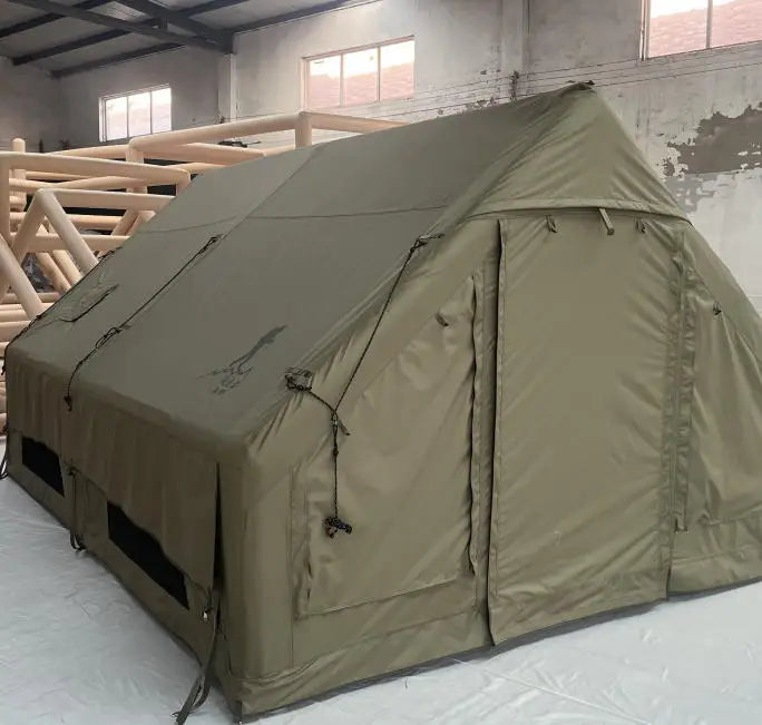 New Oxford Cloth 600D Khaki & Army Green Air-filled Tent for Professional Outdoor Camping Shelter Waterproof Durable Tents