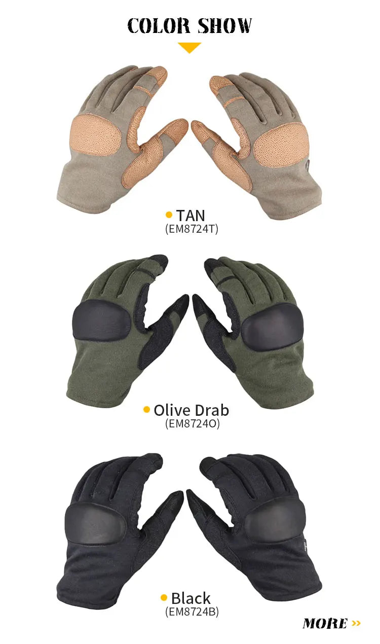 EmersonGear Tactical Full Finger Professional Shooting Gloves Combat Paintball Camping Hunting Hiking Bicycle