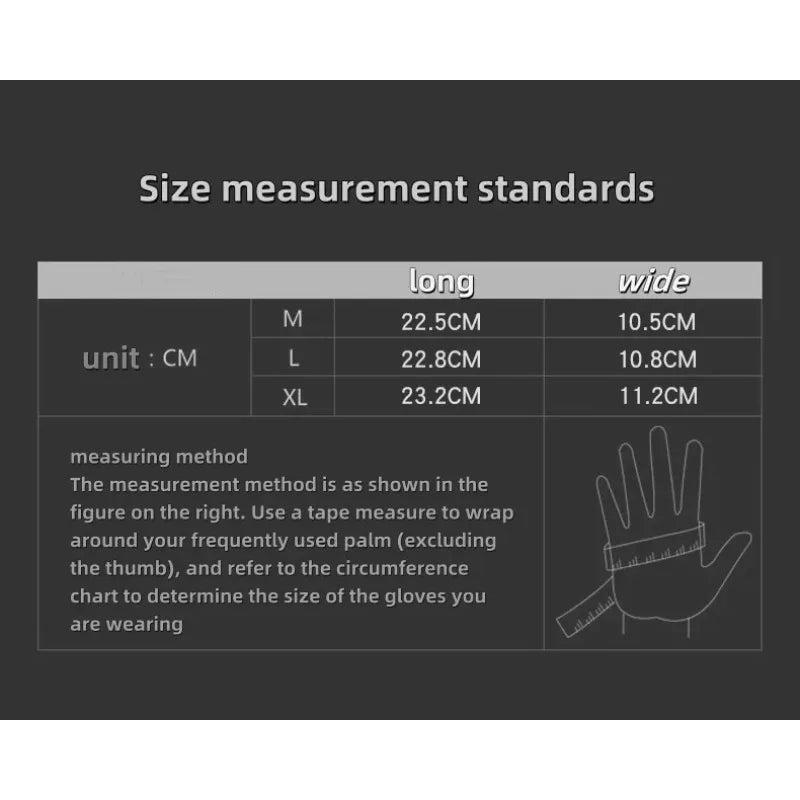 Winter Warm Tactical Gloves Rubber Shell Protection Thickened All Finger Touch Screen Anti-Slip Outdoor Riding & Camping Cold