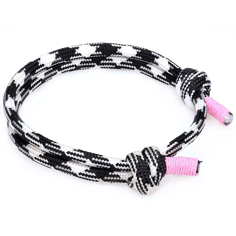 550 Paracord Rope Thread Knot Wrap Survival Bracelets Handmade Double Layer Emergency Outdoor Multipurpose Women Men Jewelry