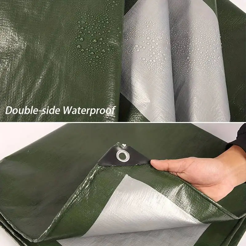 Custom Tarpaulin Waterproof 3*3 4m×4 5 6 8 10 20m Large Tarp Small Rain Shade Cover Outdoor Garden Boat Bike Awning Canopy Uv