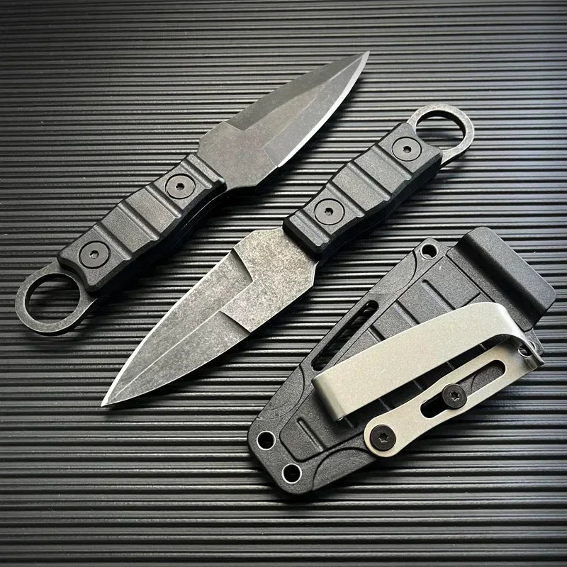 Outdoor  Straight Knife High Hardness SurvivalKknife Camping EDC Portable Utility Knife K Sheath Hunting Camping Tool