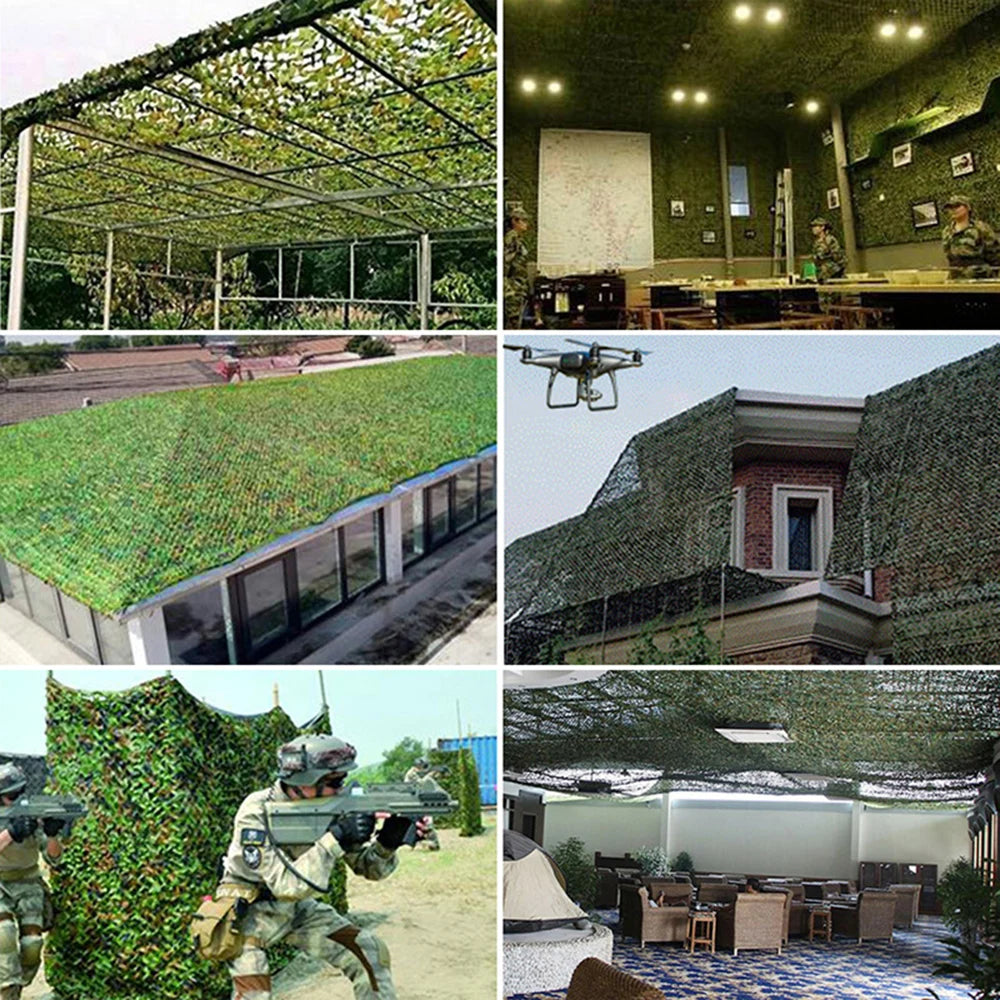 Welead 1.5m White Reinforced Camouflage Net Army Garden Decoration Fence Shade Hiding Mesh Outdoor 2m 3m 4m 5m 6m 7m 8m