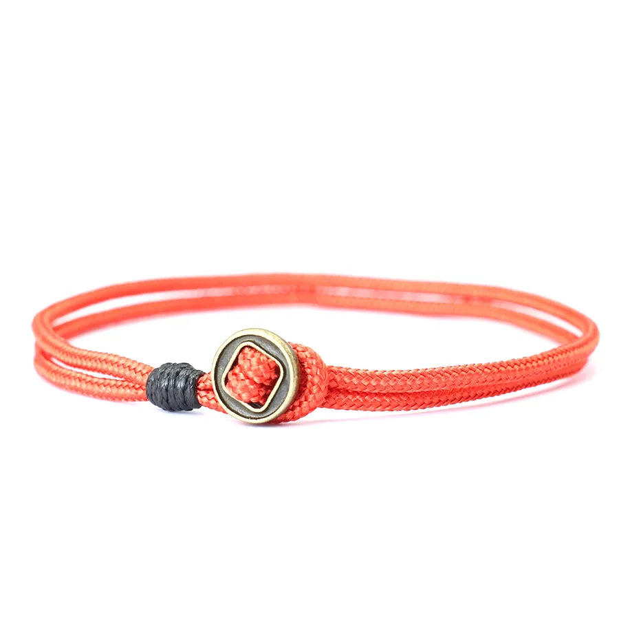 Minimalist Mens String Bracelet Double Layer Easy Hook Viking Braslet 2mm Paracord Braclet Leisure Pulseira Nautical Wrap Joias