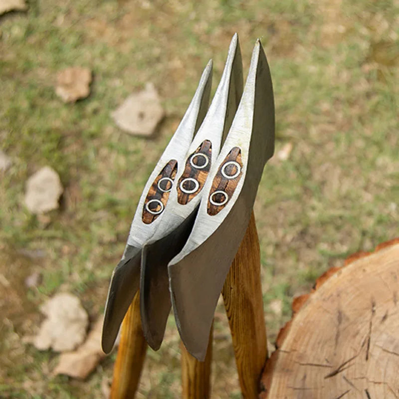 Double Edged Axe Outdoor Camping Survival Axes Woodworking Cut Firewood Hand Axe Multifunctional Fire Rescue Forging Axes