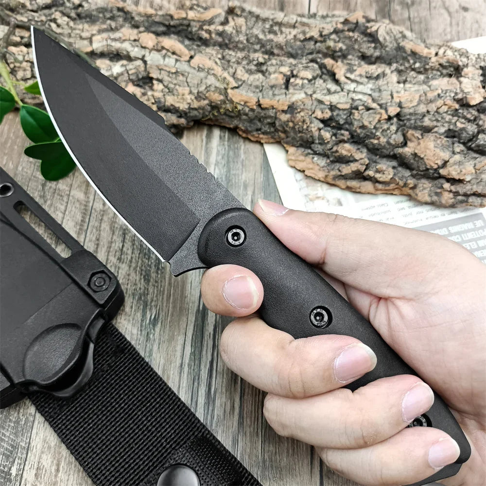 KA-BAR18 Military Fixed Blade Knife D2 Blade Nylon Fiberglass Handle Outdoor Jungle Hunting Cutting Knives EDC Emergency Tools
