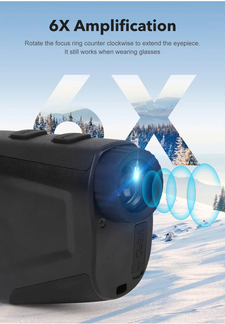 ARTBULL Laser Rangefinder Hunting Outdoor 1300yard 750yard 650m Golf Rangefinder with Flag-Lock Slope Adjusted Distance Meter