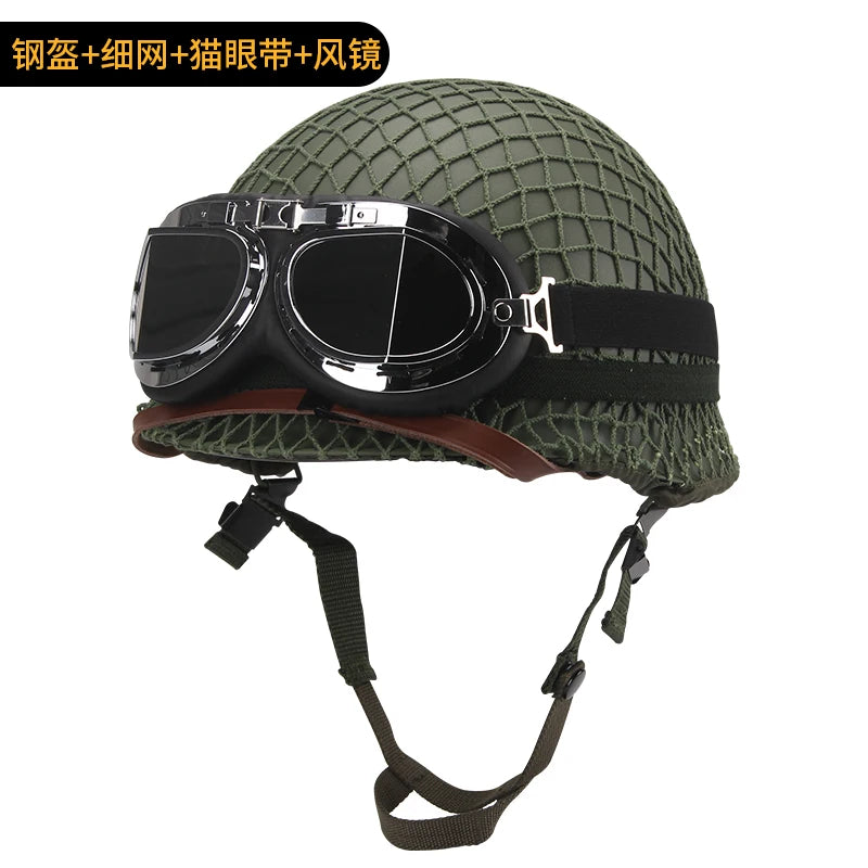 Tactical Battle Helmet Double Layer Anti-Lo Steel Helmet Field Brother Cany Heaear Film And TV Props Military Fan Gear