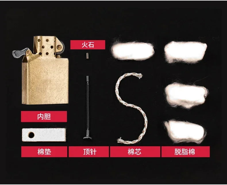 Zorro 912 Retro High End Waterproof Heavy duty Kerosine Lighter 3/5 Hinge Metal Petrol Lighter Men's Gift 150G