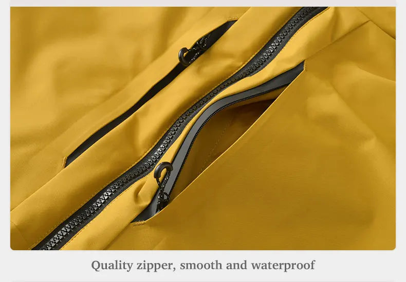 EUMERGX Men's Women's Winter Coat Waterproof Windproof Warm Fleece Jacket Unisex Hiking Camping Skiing Climbing Windbreaker