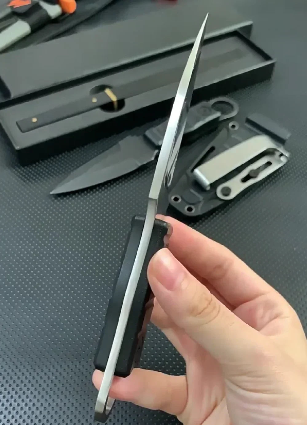 Outdoor  Straight Knife High Hardness SurvivalKknife Camping EDC Portable Utility Knife K Sheath Hunting Camping Tool