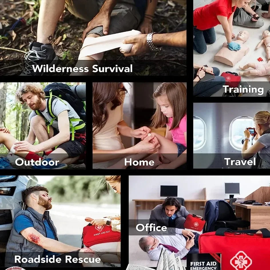 First Aid Kit 26-330 Piece All-Purpose Tactical  Emergency Kit In The Car Acessories Survival Kits Camping Medical Bag