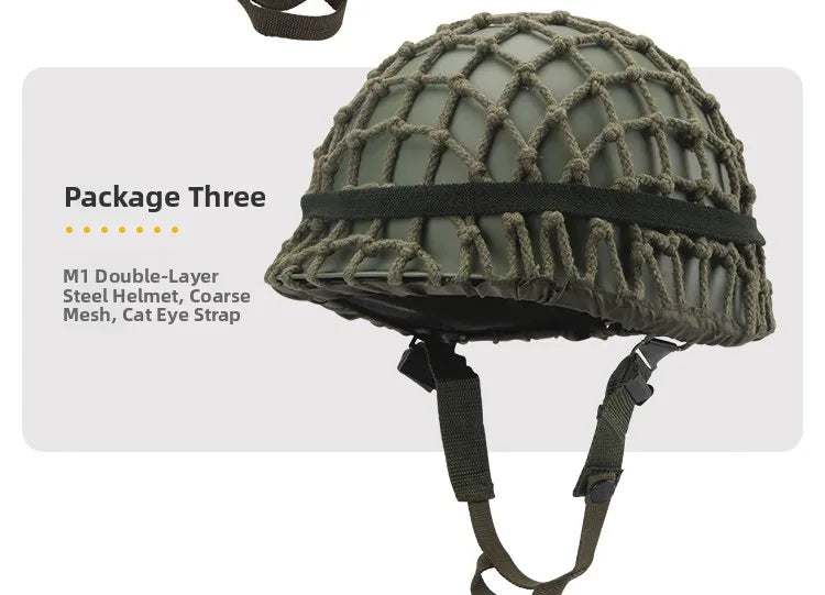 Tactical Battle Helmet Double Layer Anti-Lo Steel Helmet Field Brother Cany Heaear Film And TV Props Military Fan Gear
