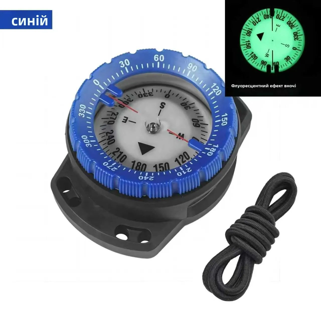 Profional ade Diver's Cass Fluorescent Underwater 50m Deep Sea Navigation Watch oproof Water Resistant Wristwatch