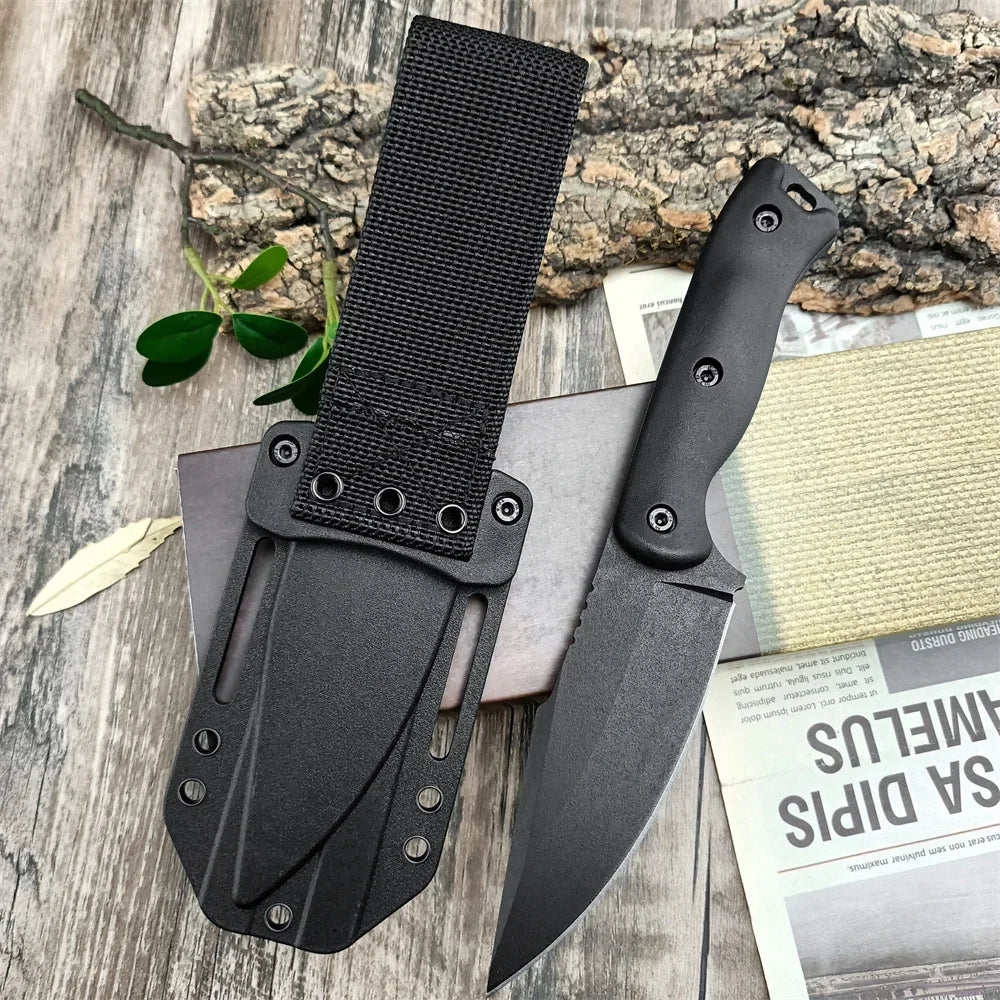 KA-BAR18 Military Fixed Blade Knife D2 Blade Nylon Fiberglass Handle Outdoor Jungle Hunting Cutting Knives EDC Emergency Tools